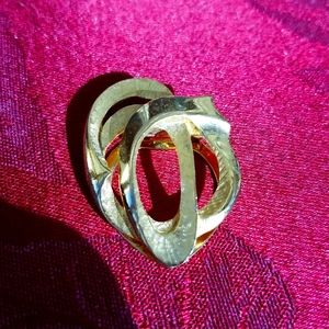 Vintage Lieba USA Gold Tone Scarf Clip